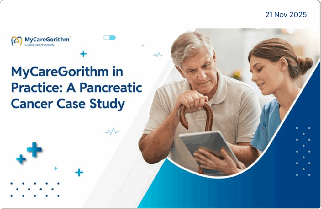 MyCareGorithm in Practice: A Pancreatic Cancer Case Study